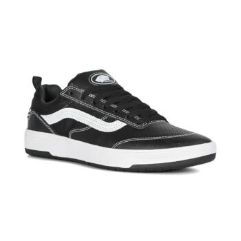Vans Zahba Leather Skate Shoes - Black/White