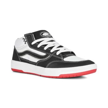 Vans Zahba Mid Skate Shoes - Black/White/Red