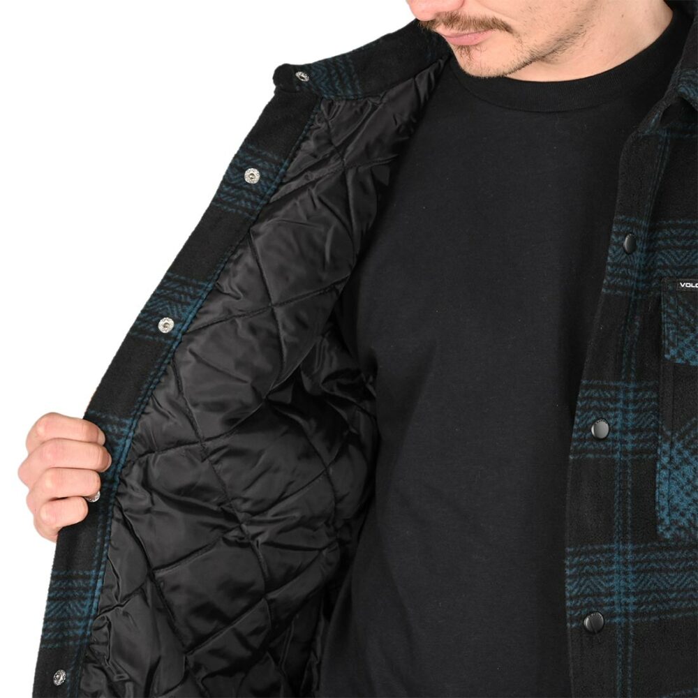 Volcom Bowered Fleece L/S Overshirt - Evergreen