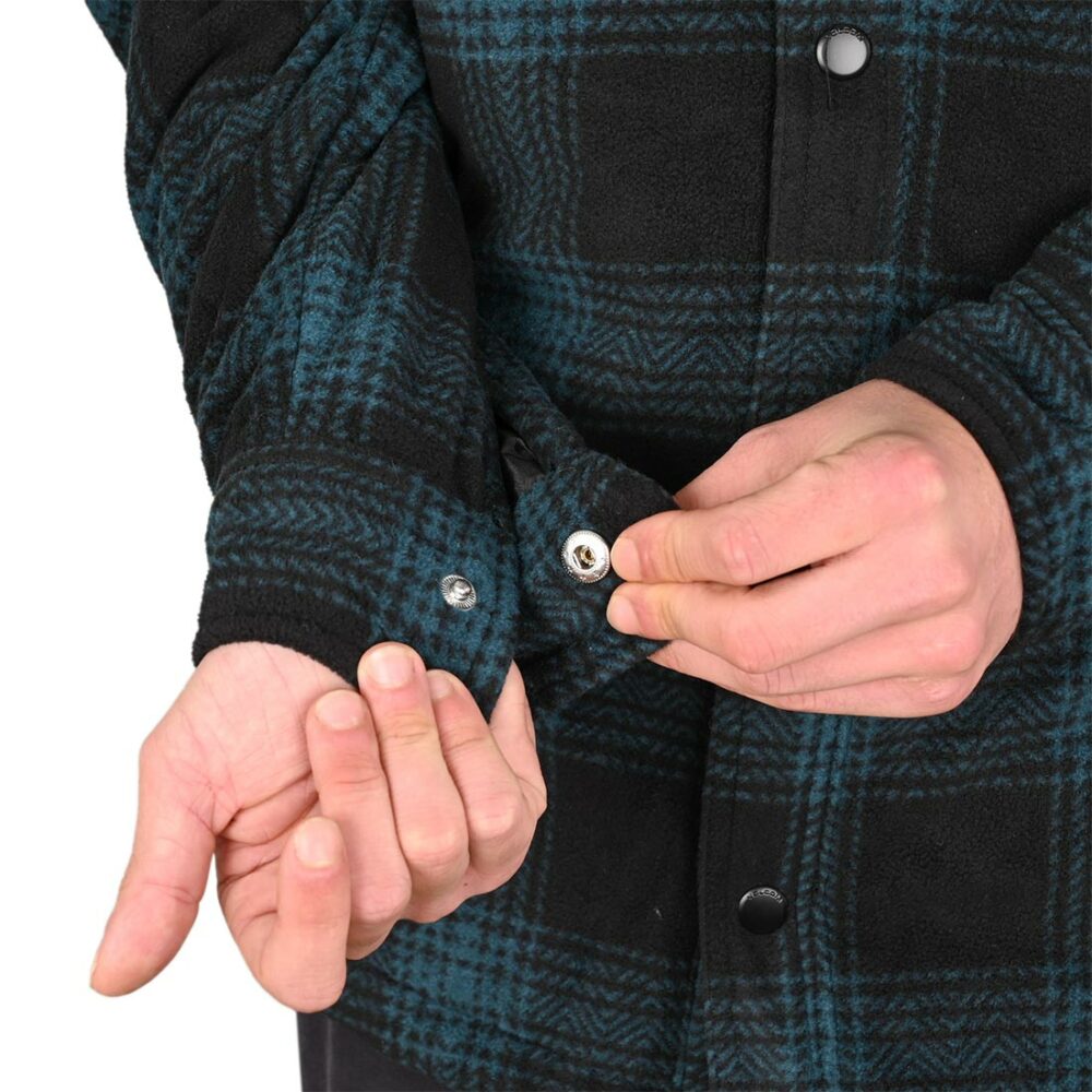 Volcom Bowered Fleece L/S Overshirt - Evergreen