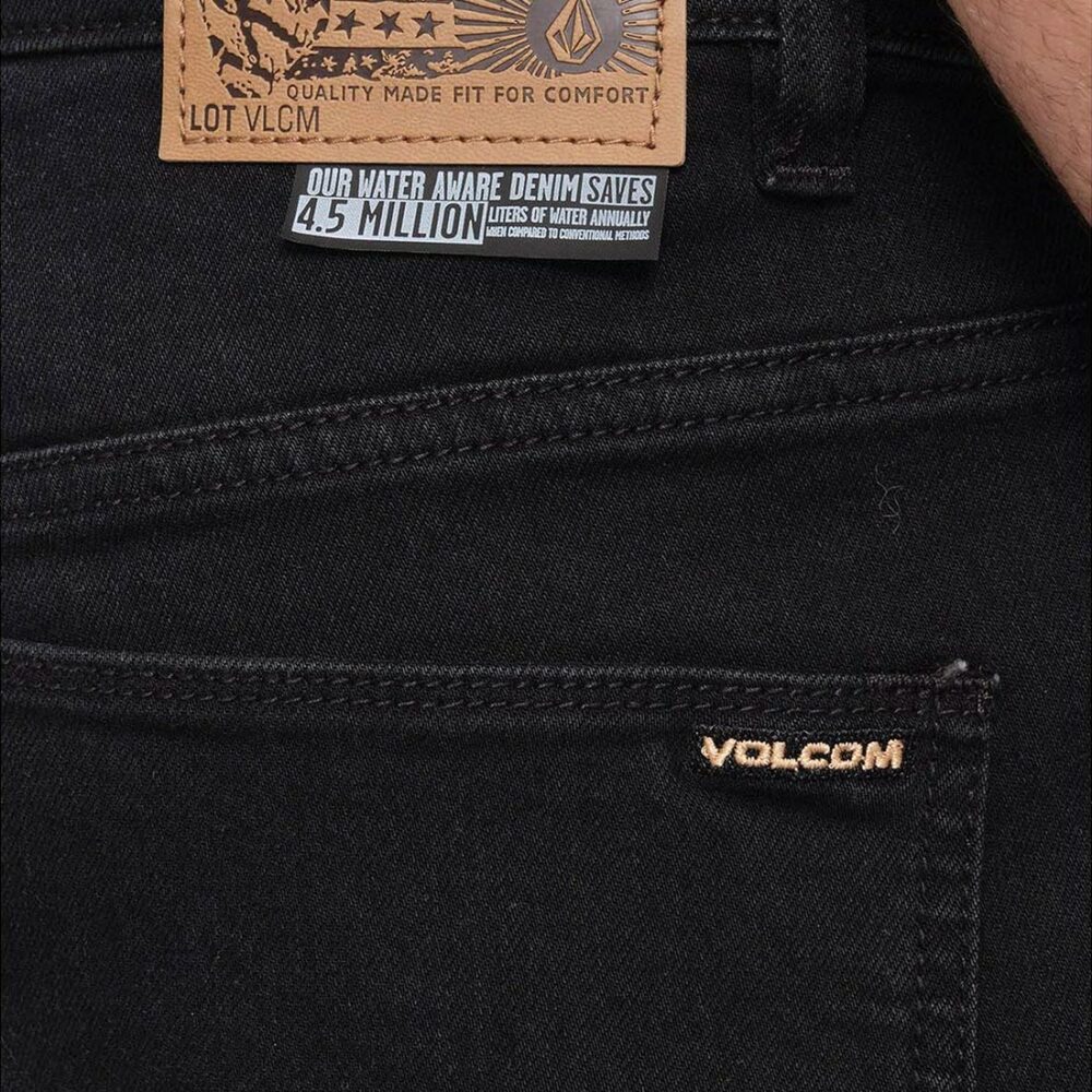 Volcom Modown Relaxed Fit Jeans - Blackout
