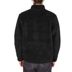 Volcom Muzzer Fuzzar Zip Up Sherpa Fleece - Black