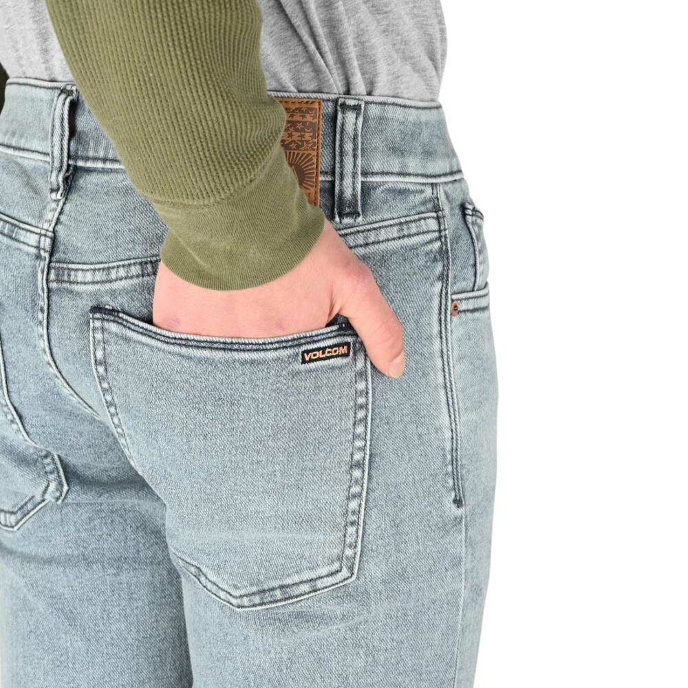 Volcom Vorta Slim Straight Jeans - Ash Blue