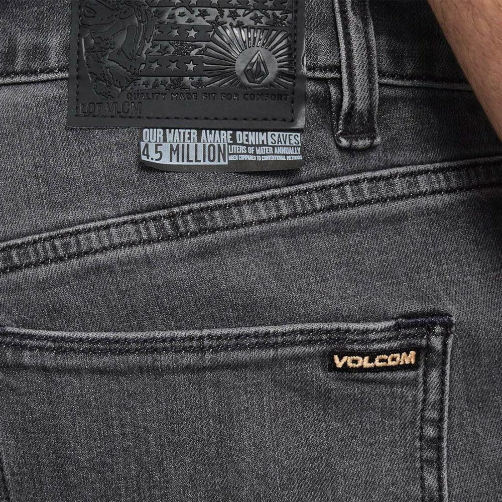 Volcom Vorta Slim Straight Jeans - Neutral Grey