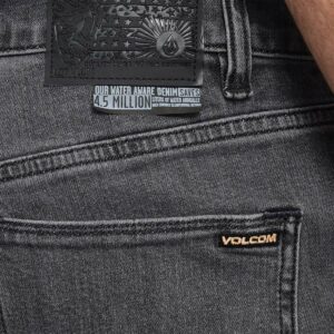 Volcom Vorta Slim Straight Jeans - Neutral Grey