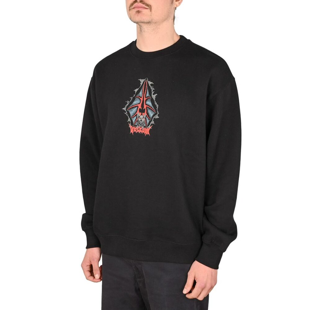 Volcom Watanite Pullover Crew Sweater - Black (AW24)
