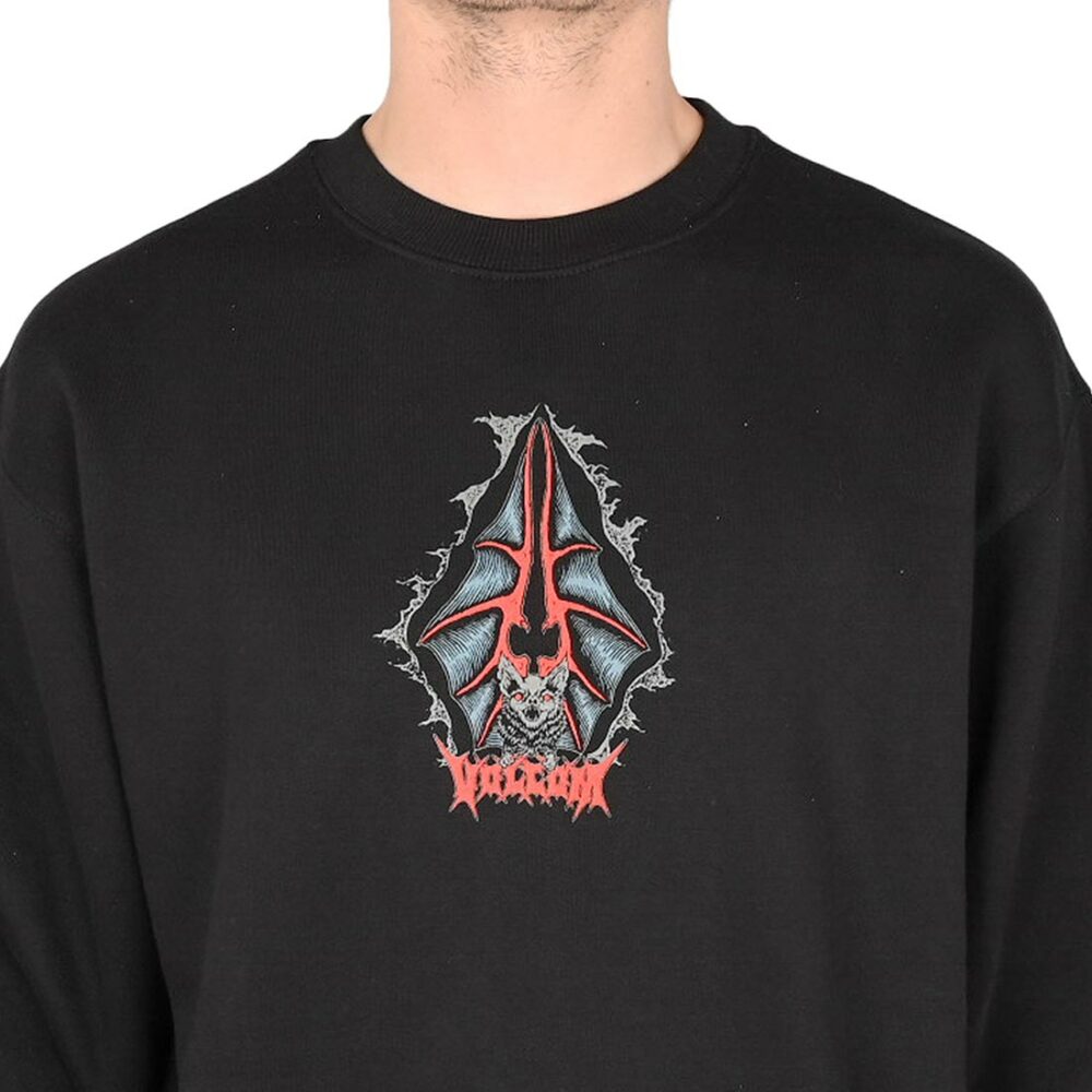 Volcom Watanite Pullover Crew Sweater - Black (AW24)