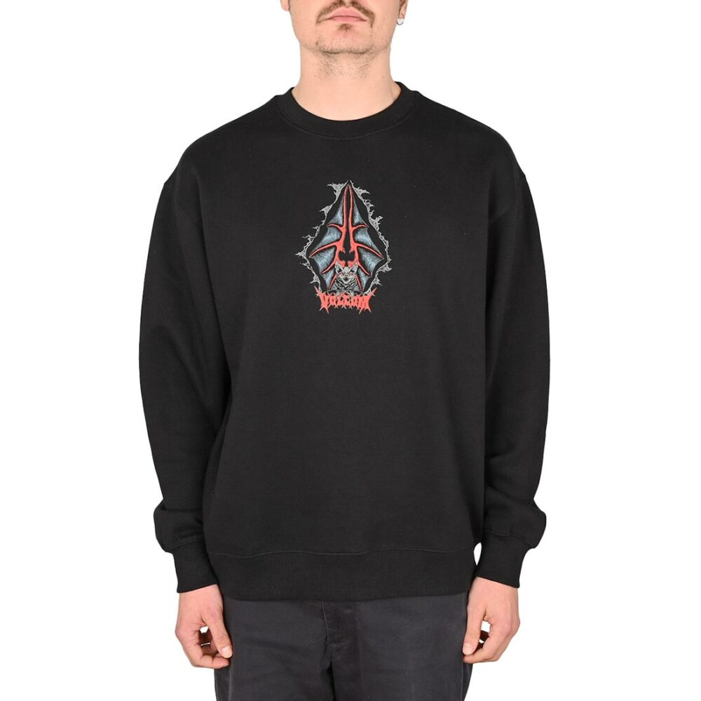 Volcom Watanite Pullover Crew Sweater - Black (AW24)