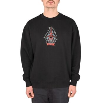Volcom Watanite Pullover Crew Sweater - Black (AW24)
