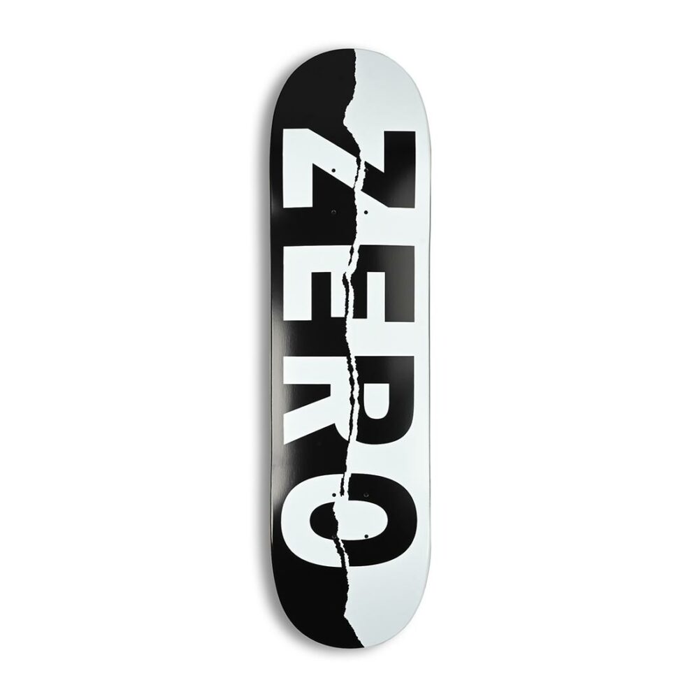 Zero Ripped Army Skateboard Deck - Black/White