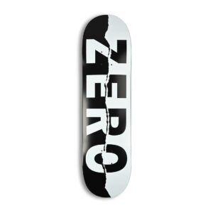Zero Ripped Army Skateboard Deck - Black/White