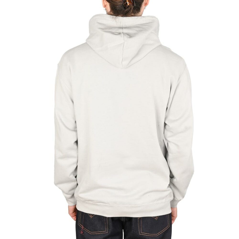 Zero Single Skull Pullover Hoodie - Grey/White