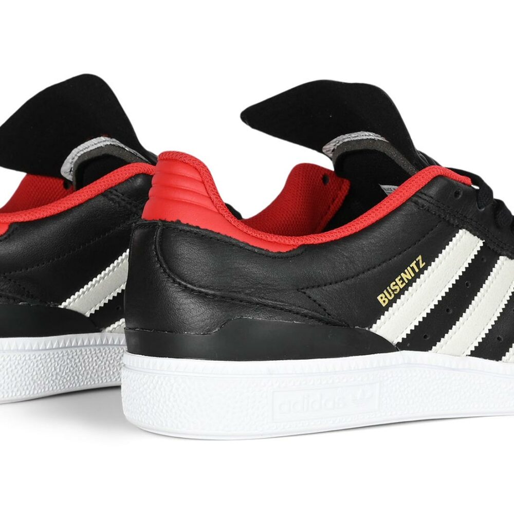 Adidas Busenitz Skate Shoes - Core Black/Zero Metallic/Better Scarlet