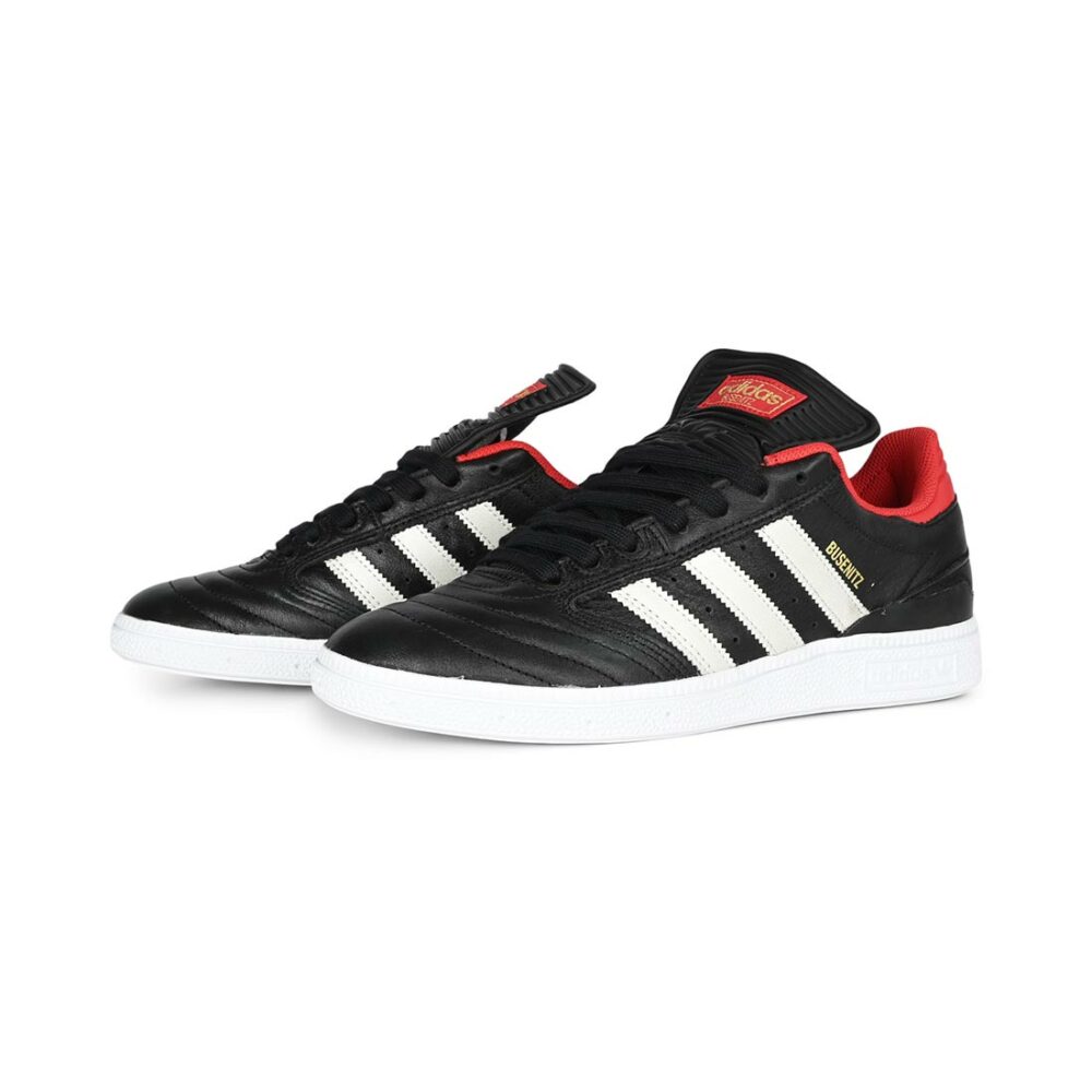 Adidas Busenitz Skate Shoes - Core Black/Zero Metallic/Better Scarlet