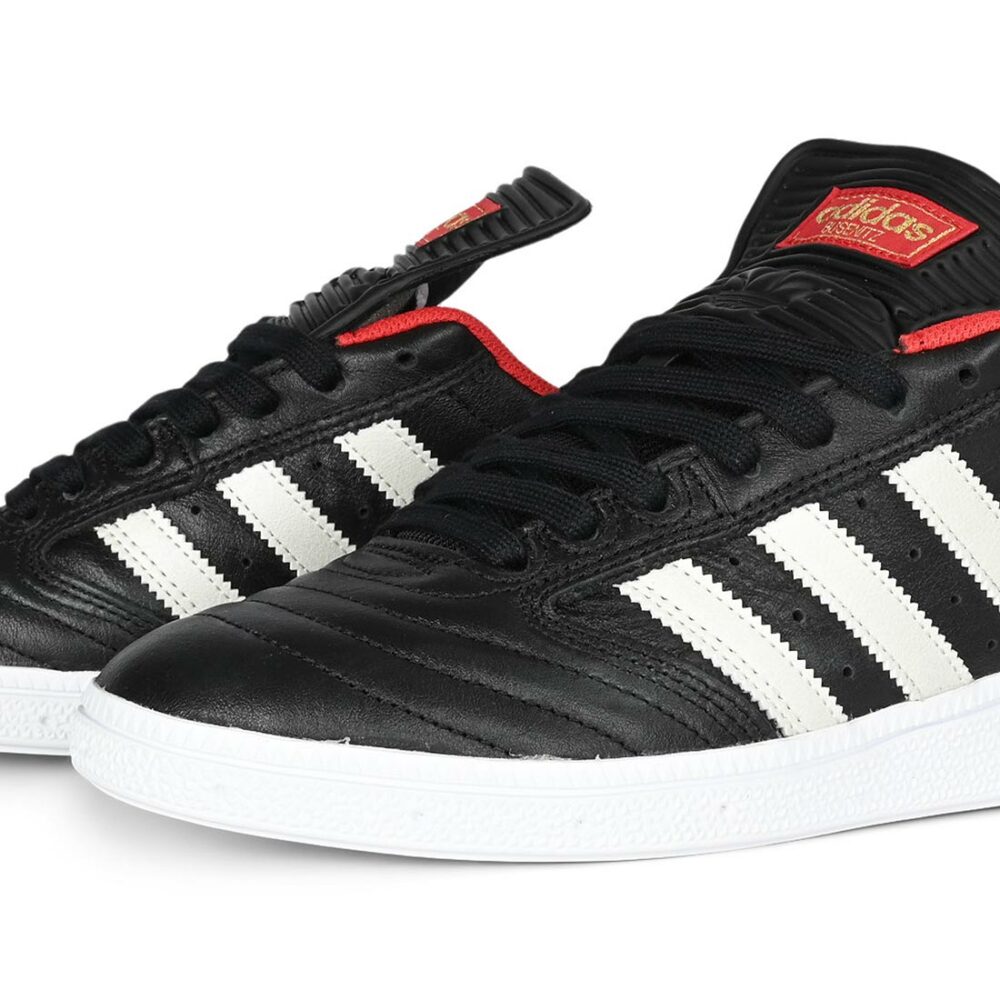 Adidas Busenitz Skate Shoes - Core Black/Zero Metallic/Better Scarlet