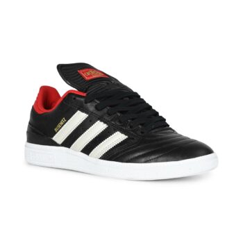 Adidas Busenitz Skate Shoes - Core Black/Zero Metallic/Better Scarlet