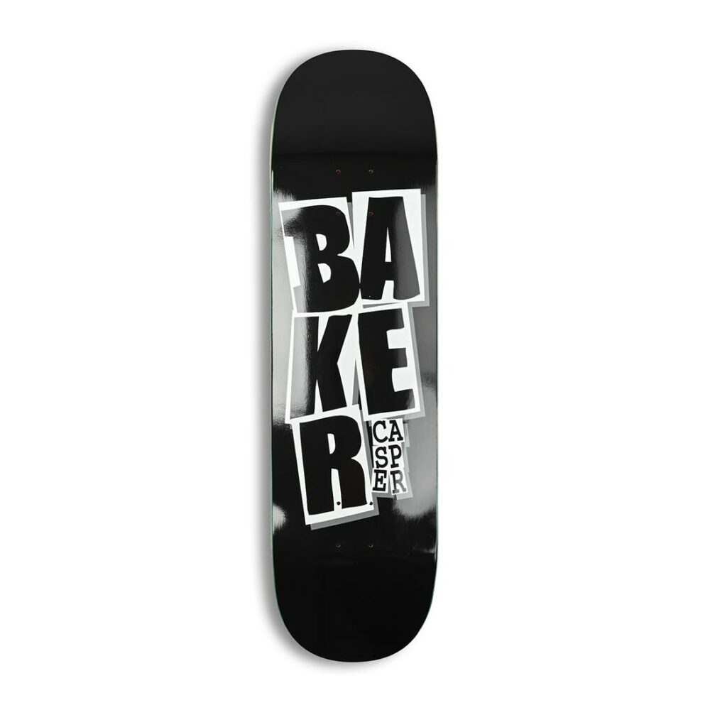 Baker Brooker Stacked 8.5" Skateboard Deck - Black