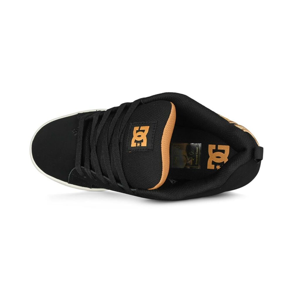 DC Women's Court Graffik Skate Shoes - Black/Gold (AW24)