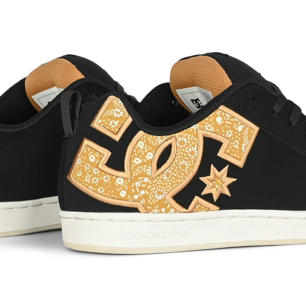 DC Women's Court Graffik Skate Shoes - Black/Gold (AW24)
