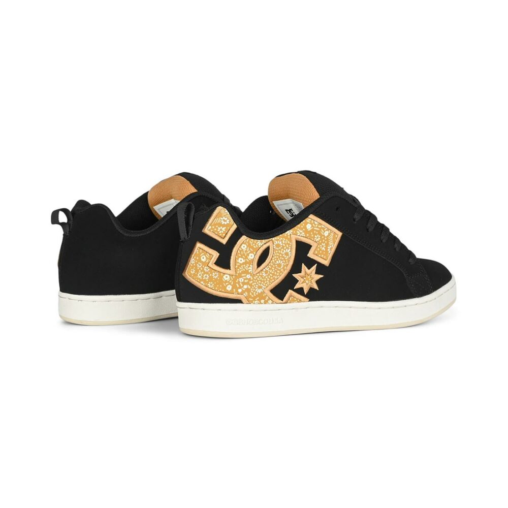 DC Women's Court Graffik Skate Shoes - Black/Gold (AW24)