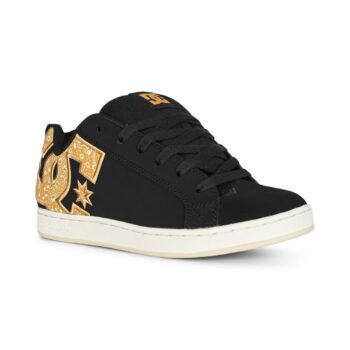 DC Women's Court Graffik Skate Shoes - Black/Gold (AW24)