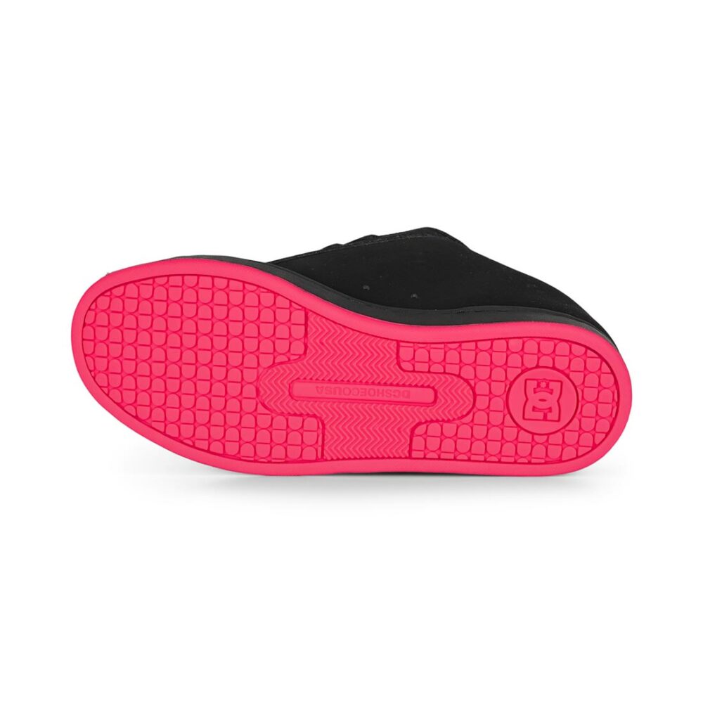 DC Women's Court Graffik Skate Shoes - Black/Hot Pink