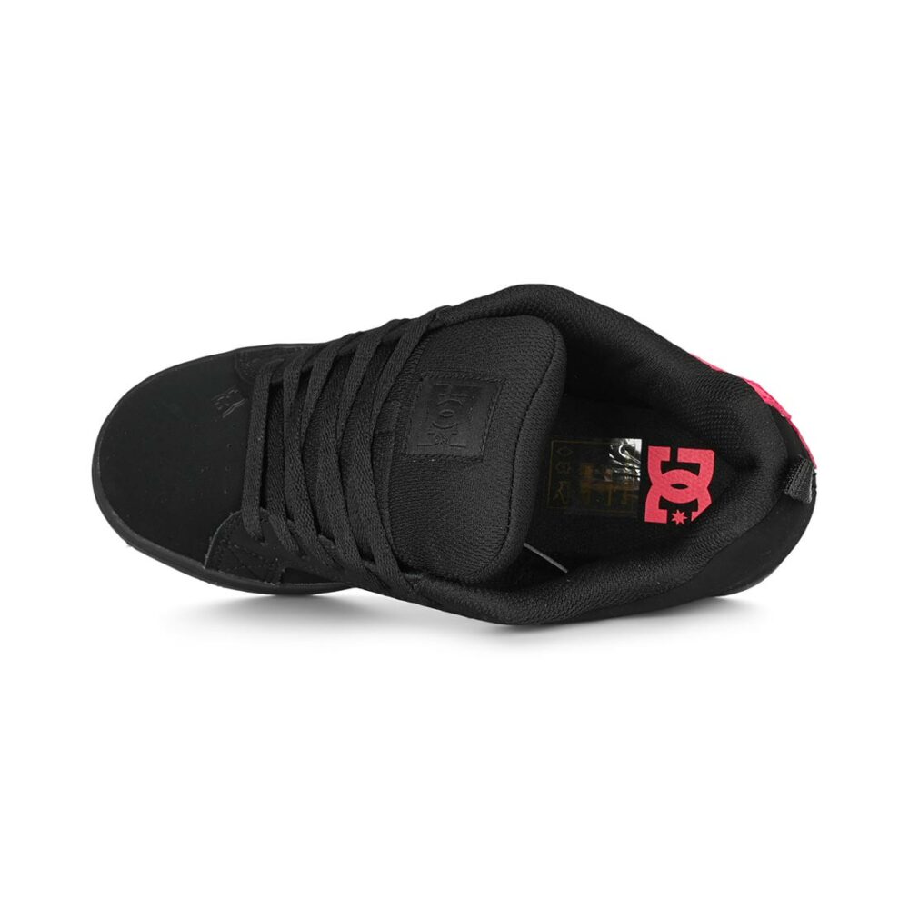 DC Women's Court Graffik Skate Shoes - Black/Hot Pink