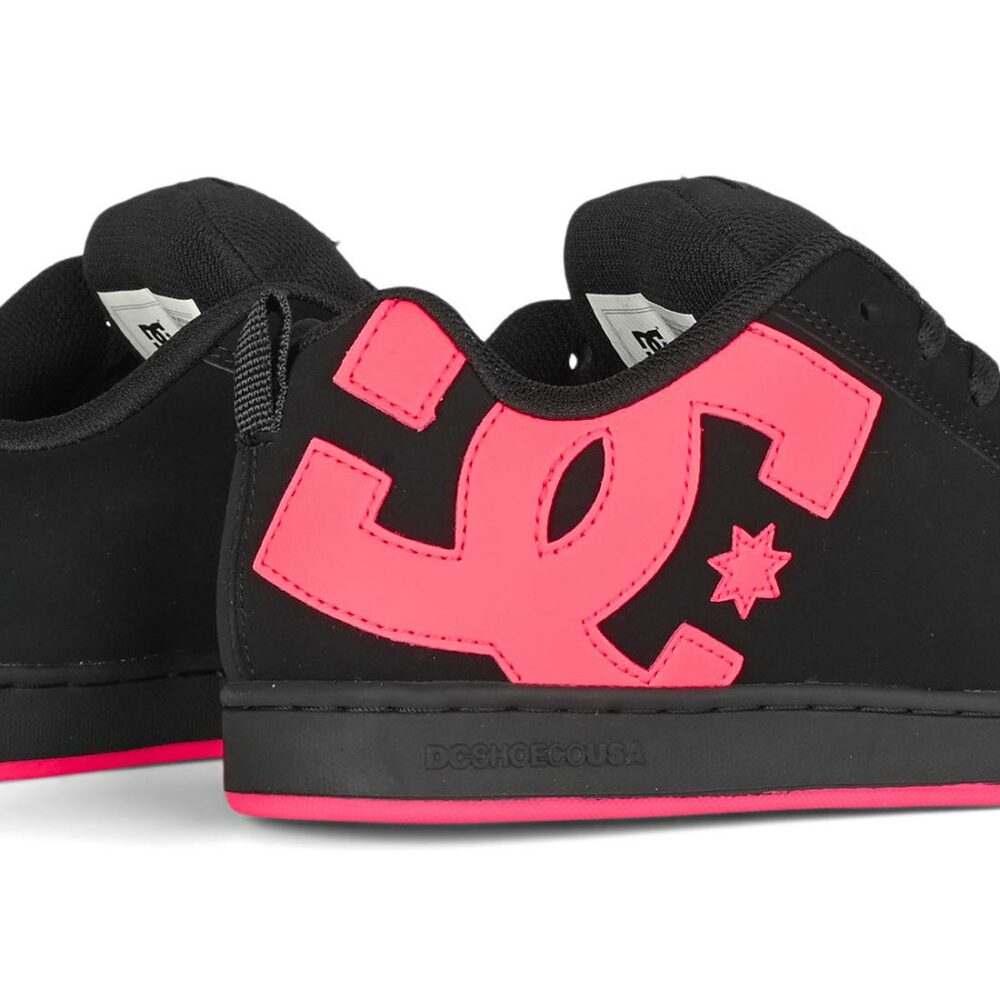 DC Women's Court Graffik Skate Shoes - Black/Hot Pink
