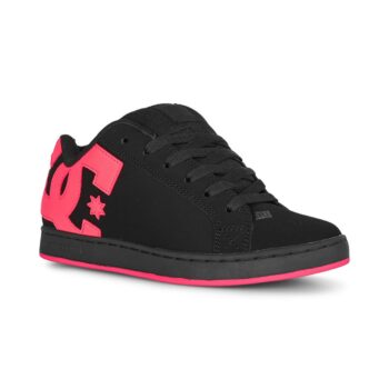 DC Women's Court Graffik Skate Shoes - Black/Hot Pink