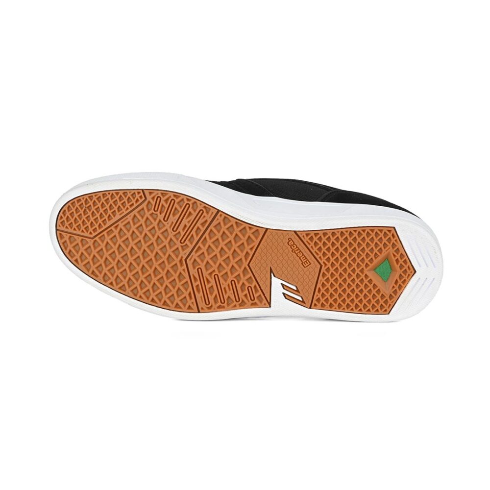 Emerica Figgy G6 Skate Shoes - Black/White/Gold