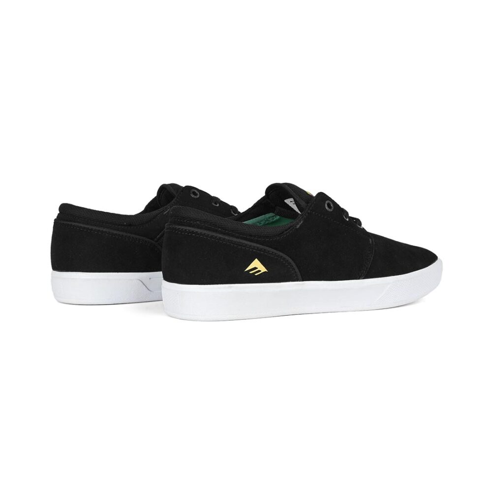 Emerica Figgy G6 Skate Shoes - Black/White/Gold