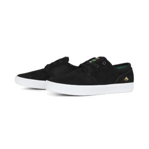 Emerica Figgy G6 Skate Shoes - Black/White/Gold
