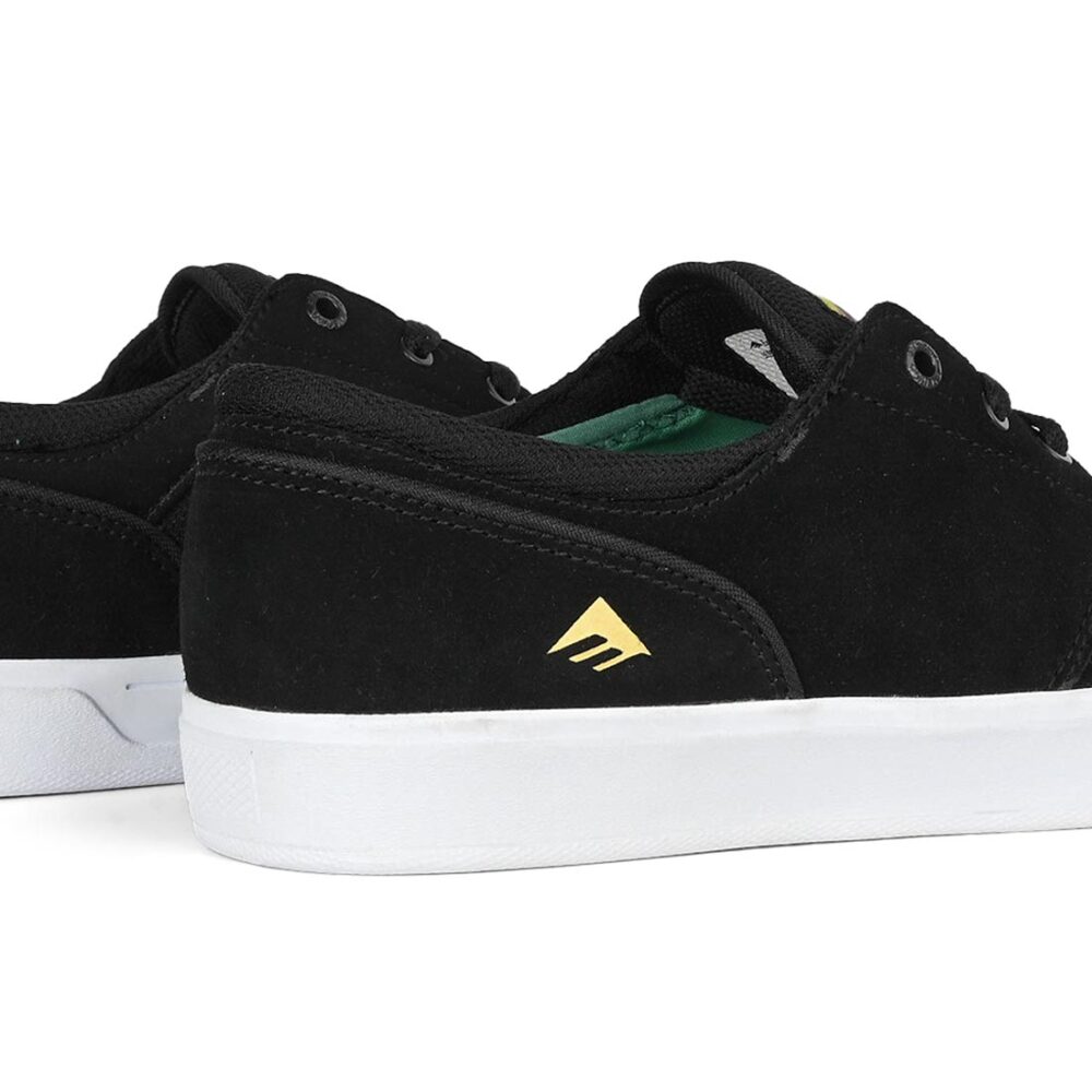 Emerica Figgy G6 Skate Shoes - Black/White/Gold