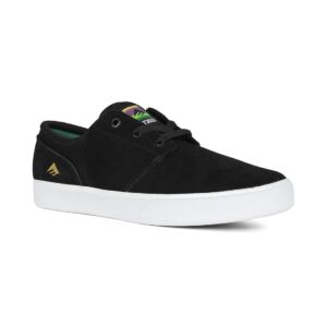 Emerica Figgy G6 Skate Shoes - Black/White/Gold