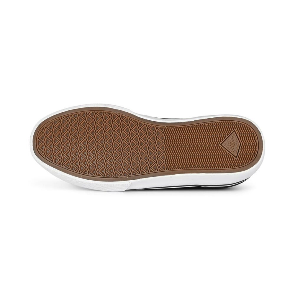 Emerica Hoban Skate Shoes - Black/White/Gold