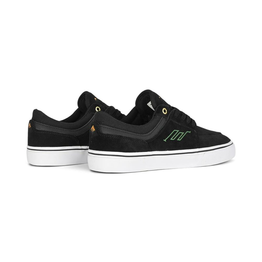 Emerica Hoban Skate Shoes - Black/White/Gold
