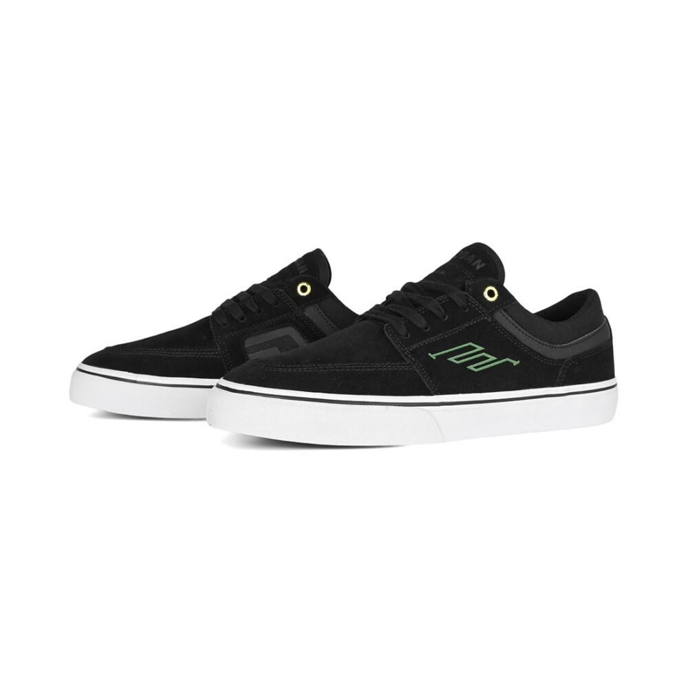 Emerica Hoban Skate Shoes - Black/White/Gold