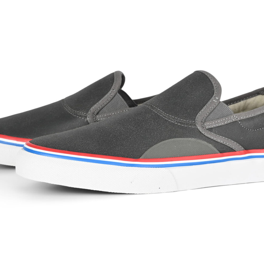 Emerica x Biltwell Wino G6 Slip-On Skate Shoes - Charcoal