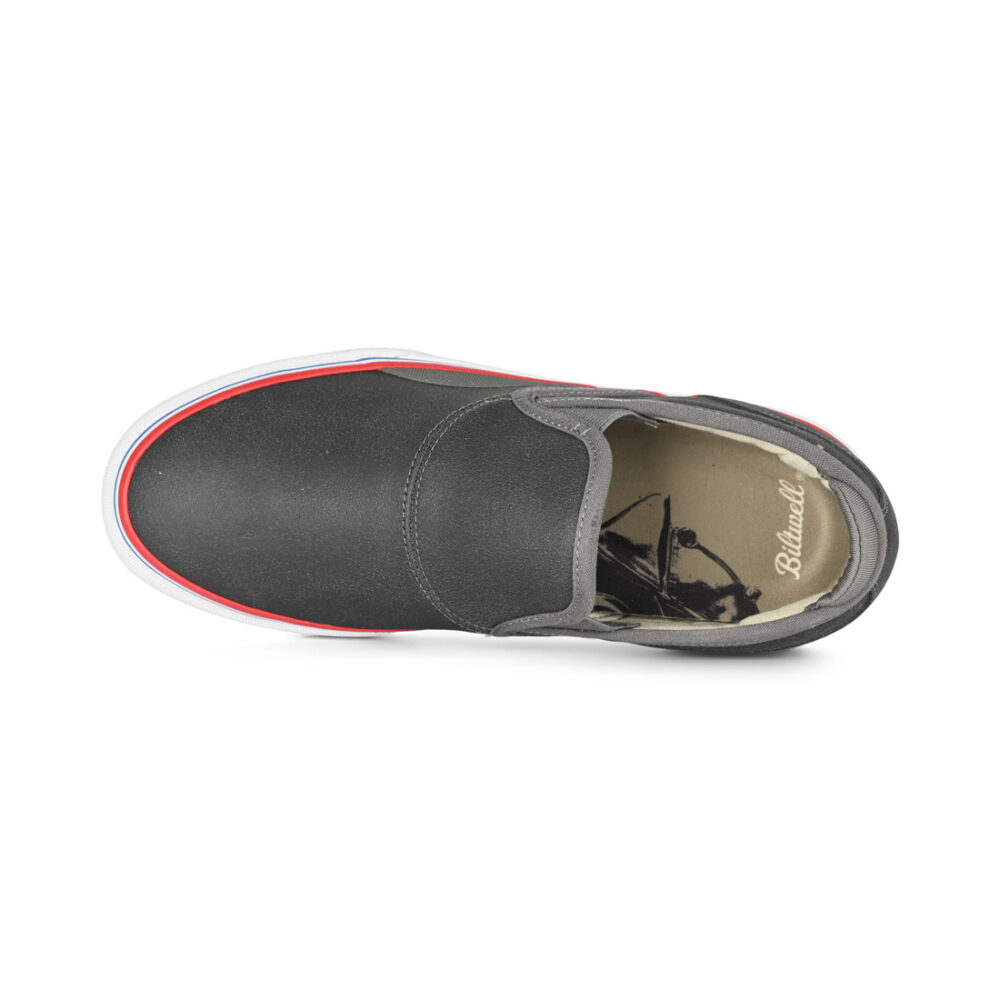 Emerica x Biltwell Wino G6 Slip-On Skate Shoes - Charcoal