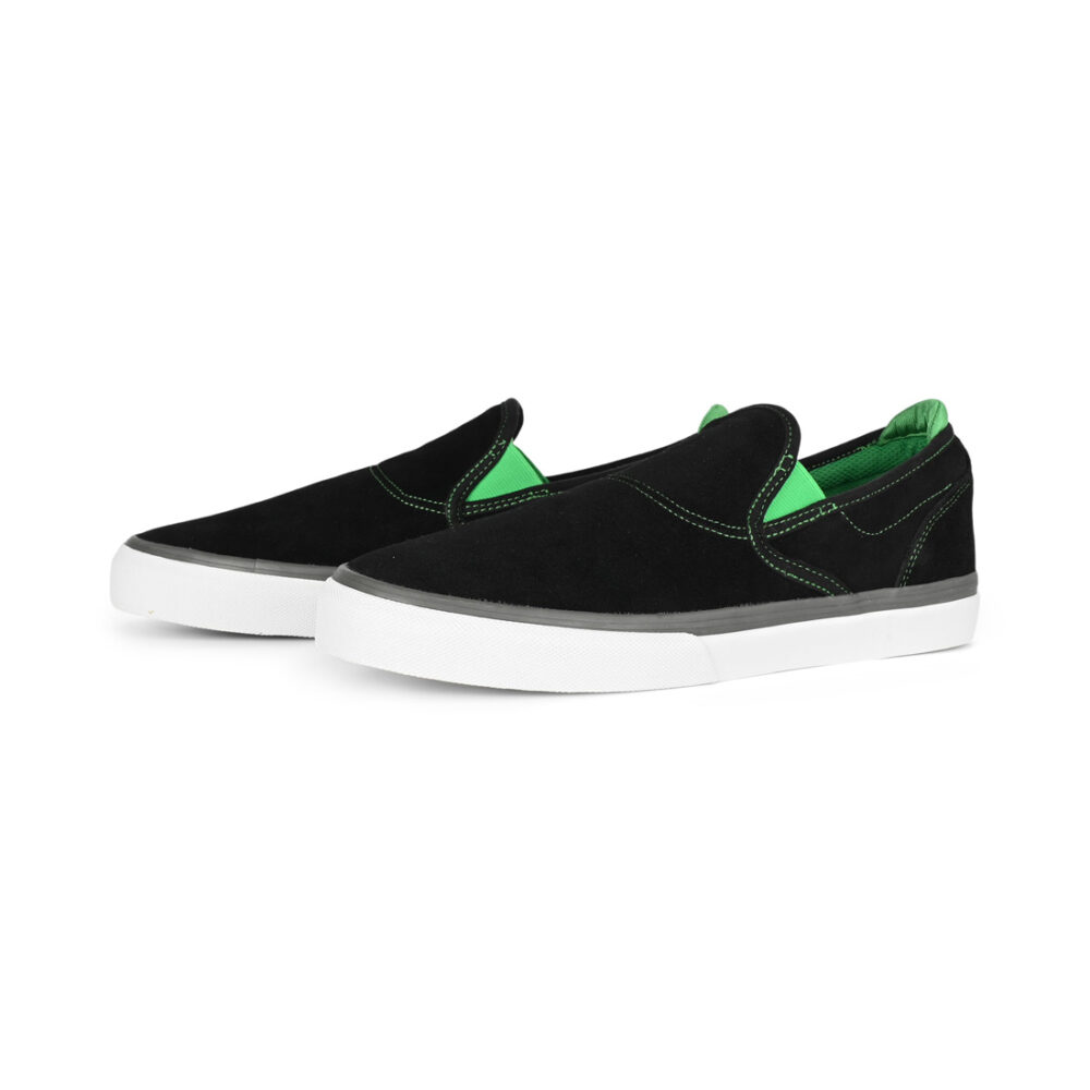 Emerica x Creature Wino G6 Slip-On Skate Shoes - Black/Green