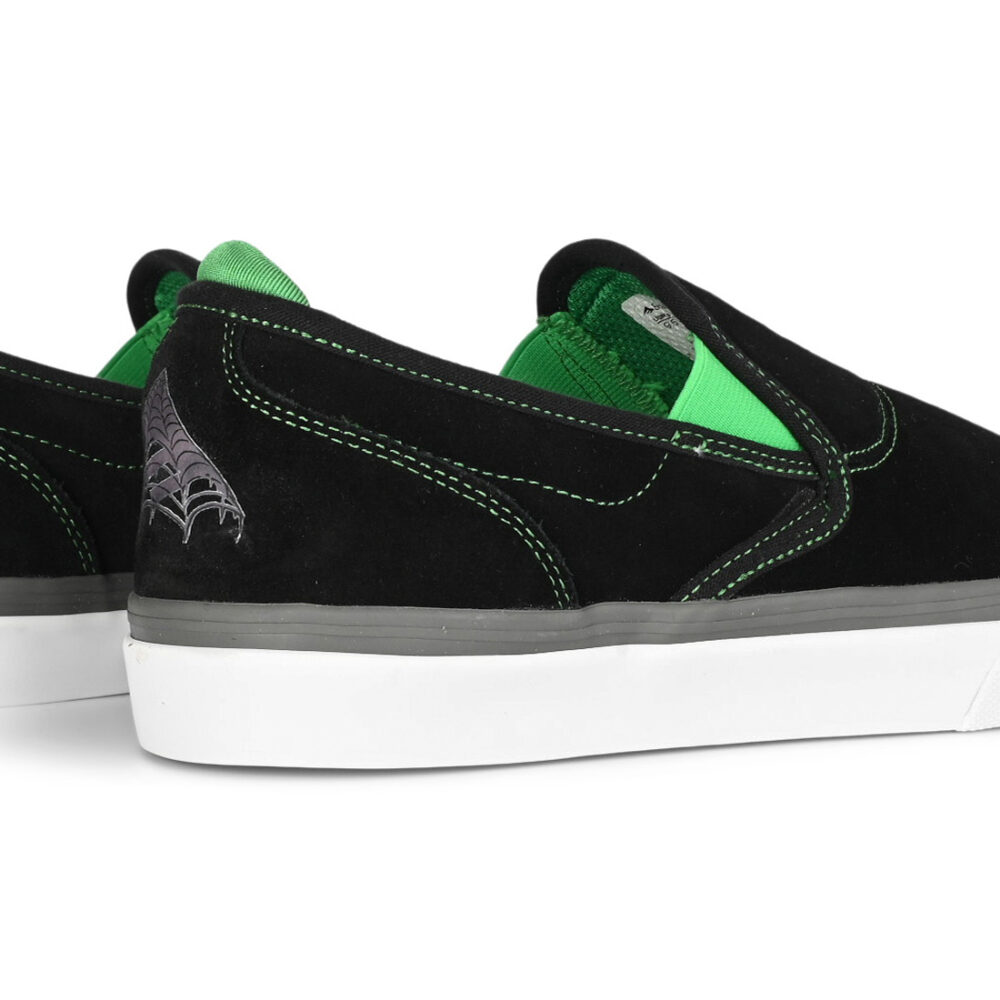 Emerica x Creature Wino G6 Slip-On Skate Shoes - Black/Green