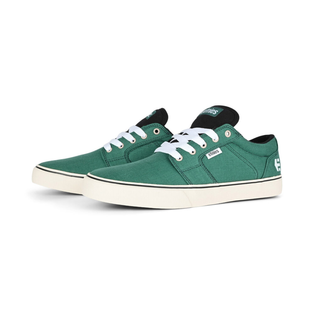 Etnies Barge LS Skate Shoes - Green/Black/White