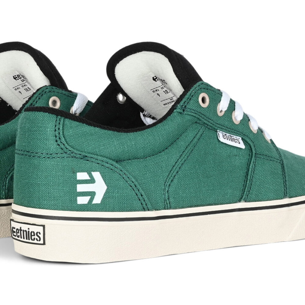 Etnies Barge LS Skate Shoes - Green/Black/White