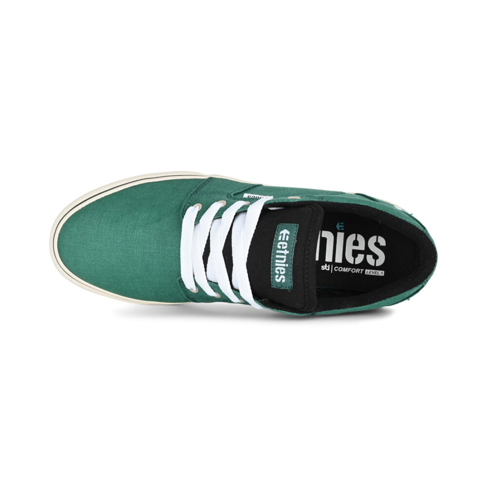 Etnies Barge LS Skate Shoes - Green/Black/White