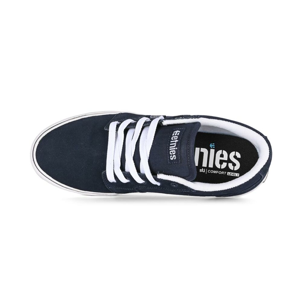 Etnies Barge LS Skate Shoes - Navy/White/Blue