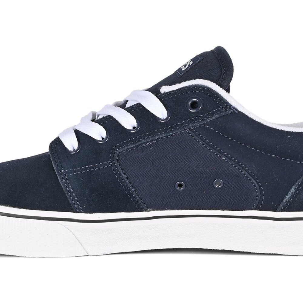 Etnies Barge LS Skate Shoes - Navy/White/Blue