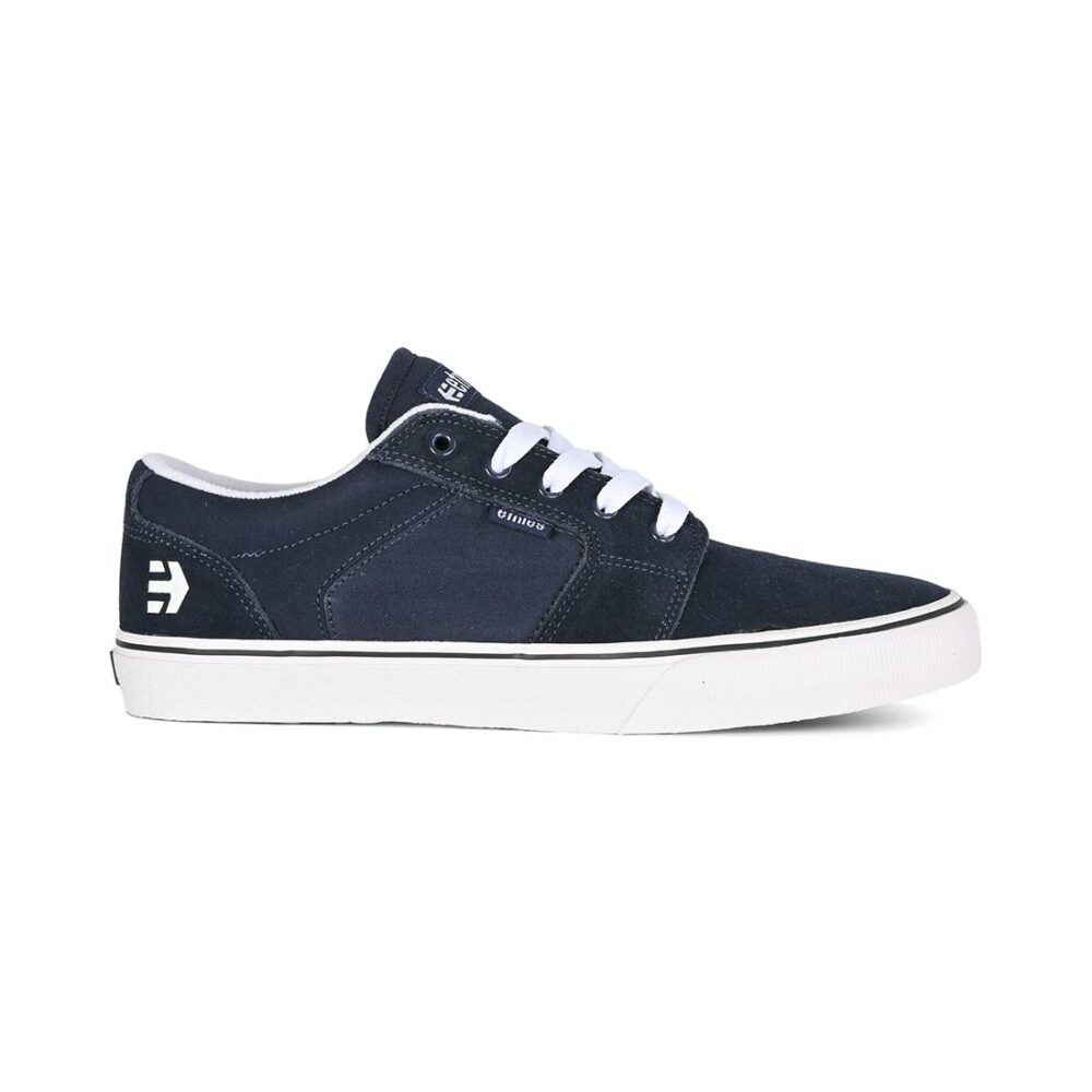 Etnies Barge LS Skate Shoes - Navy/White/Blue