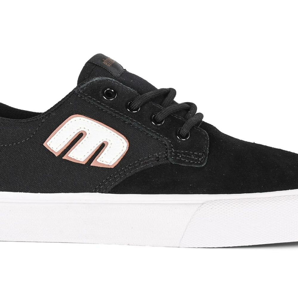 Etnies Barge Plus Skate Shoes - Black/White