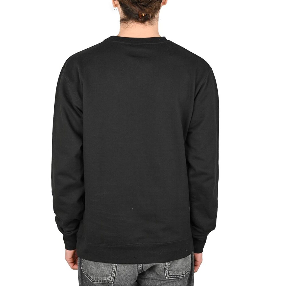 Etnies Corp Combo Pullover Crew Sweatshirt - Black/Yellow/White