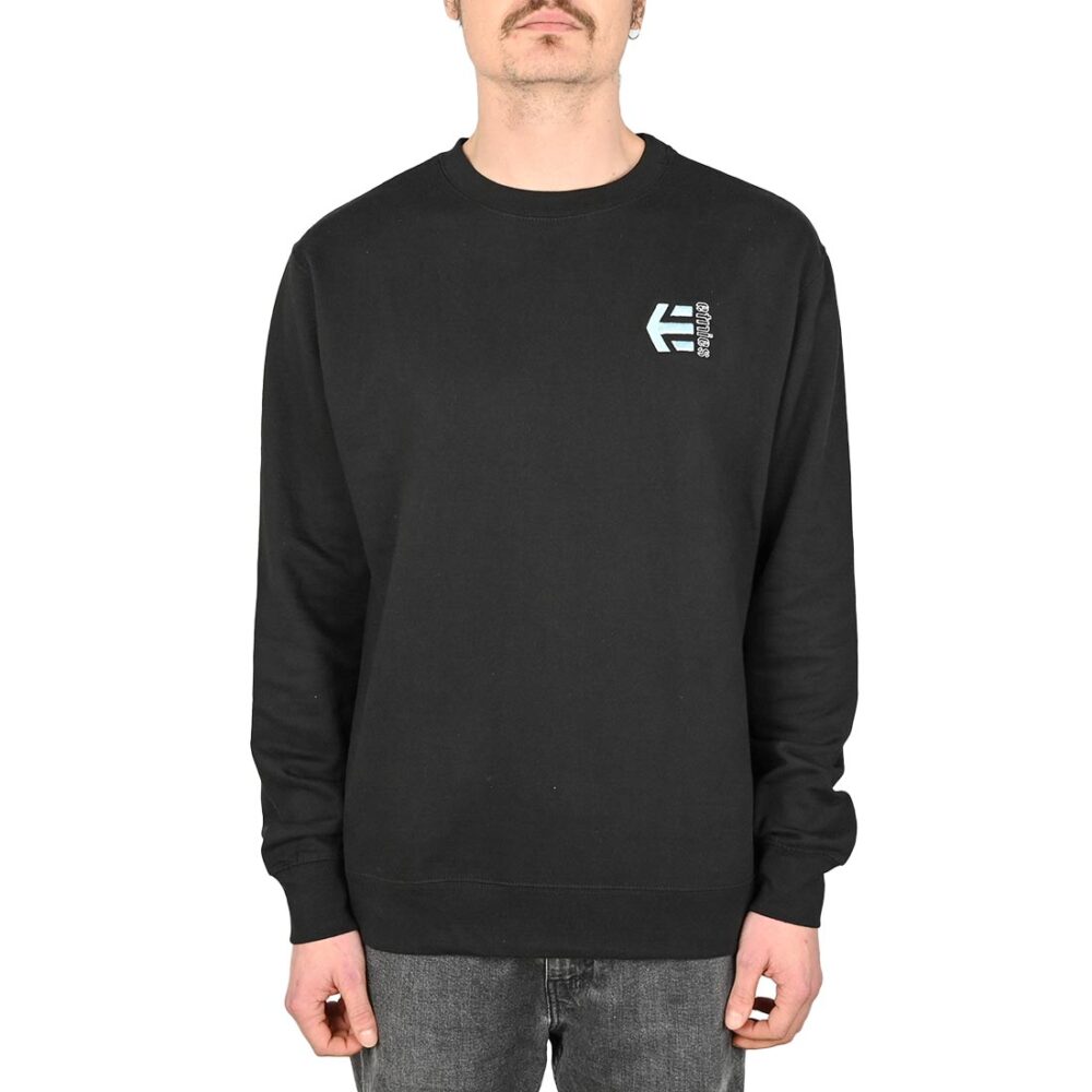 Etnies Corp Combo Pullover Crew Sweatshirt - Black/Blue (Copy)
